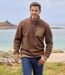 Le Sweat Sherpa à Col Zippé-4