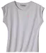 Le Tee-Shirt Femme Sans Manches Coton Bio Gris Chiné-1