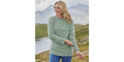 Women's Kensley Knitted Jumper - Code Red Marl