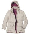 Women's Ecru High Protection Microtech Parka Atlas For Men