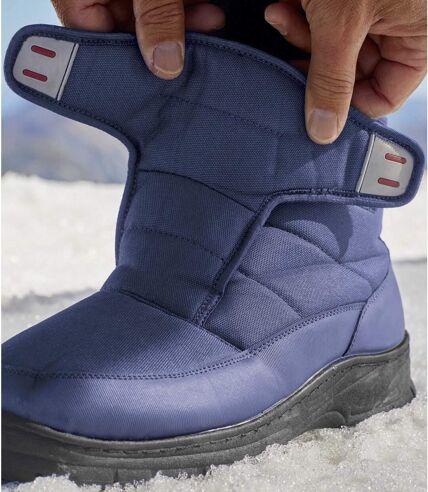 Achat chaussures Antarctica Homme Botte Pluie Neige, vente Antarctica 4243A  Noir Botte neige crampons Homme