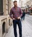 Chemise à carreaux homme WINCHESTER TARGET à carreaux gris : le confort thermique du pur coton gratté-5