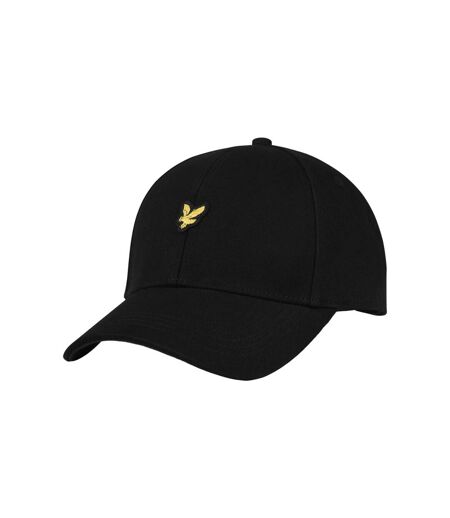 Mens heavy twill baseball cap jet black Lyle & Scott