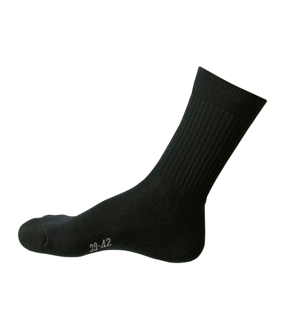 Chaussettes de travail robustes noires (4 paires)-1