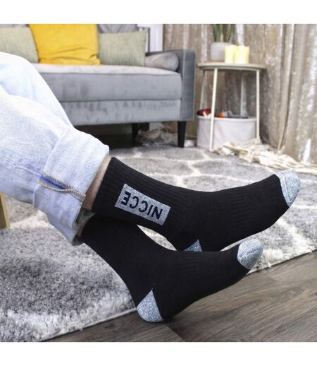 5 Pack Mens Sports Crew Socks Cotton Rich Breathable Cushioned Socks