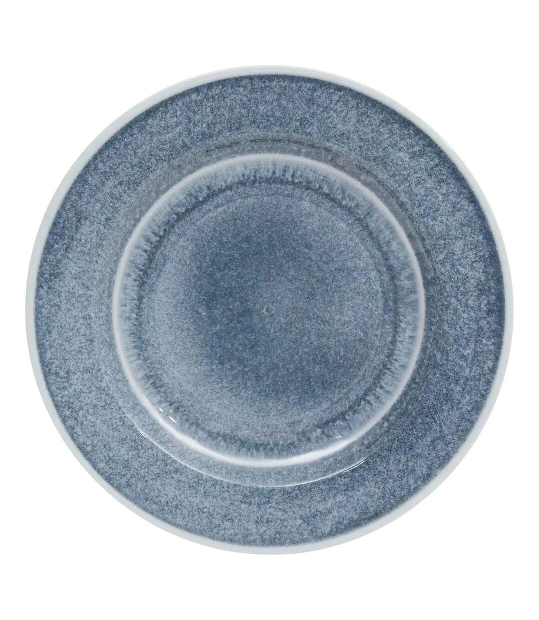 Lot de 6 Assiettes Plates Fanny 28cm Bleu-1