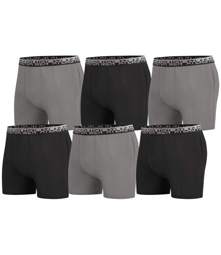 Lot de 6 Boxers Stretch Unis Atlas For Men 