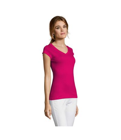 T-shirt Moon Femme Fuchsia SOLS