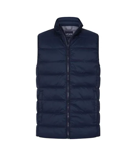 Mens Quilted Gilet Marine Lazy Jacks