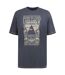 Mens d555 hanley pink floyd t-shirt gris foncé Duke-1