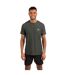 T-shirt de sport gaffney homme kaki chiné Trespass