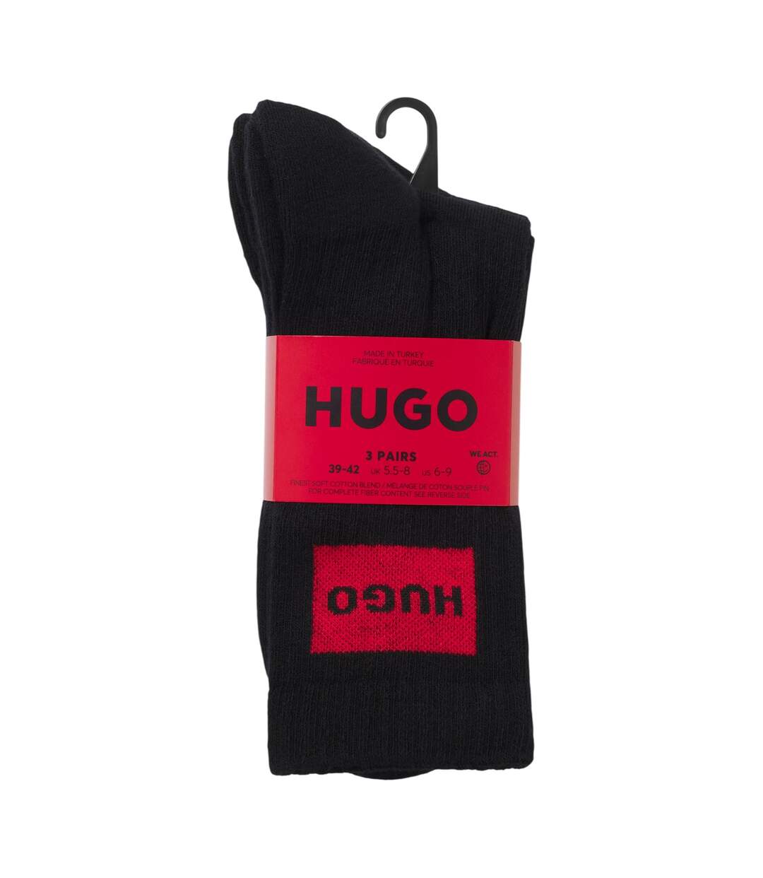 Lot De 2  Chaussettes Femme Noir Hugo-2