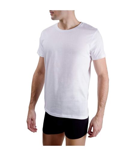Lot de 2 t-shirts homme col rond avec broderie sur la poitrine Pierre Cardin