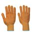 Unisex adult criss-cross grip gloves m orange Portwest-1