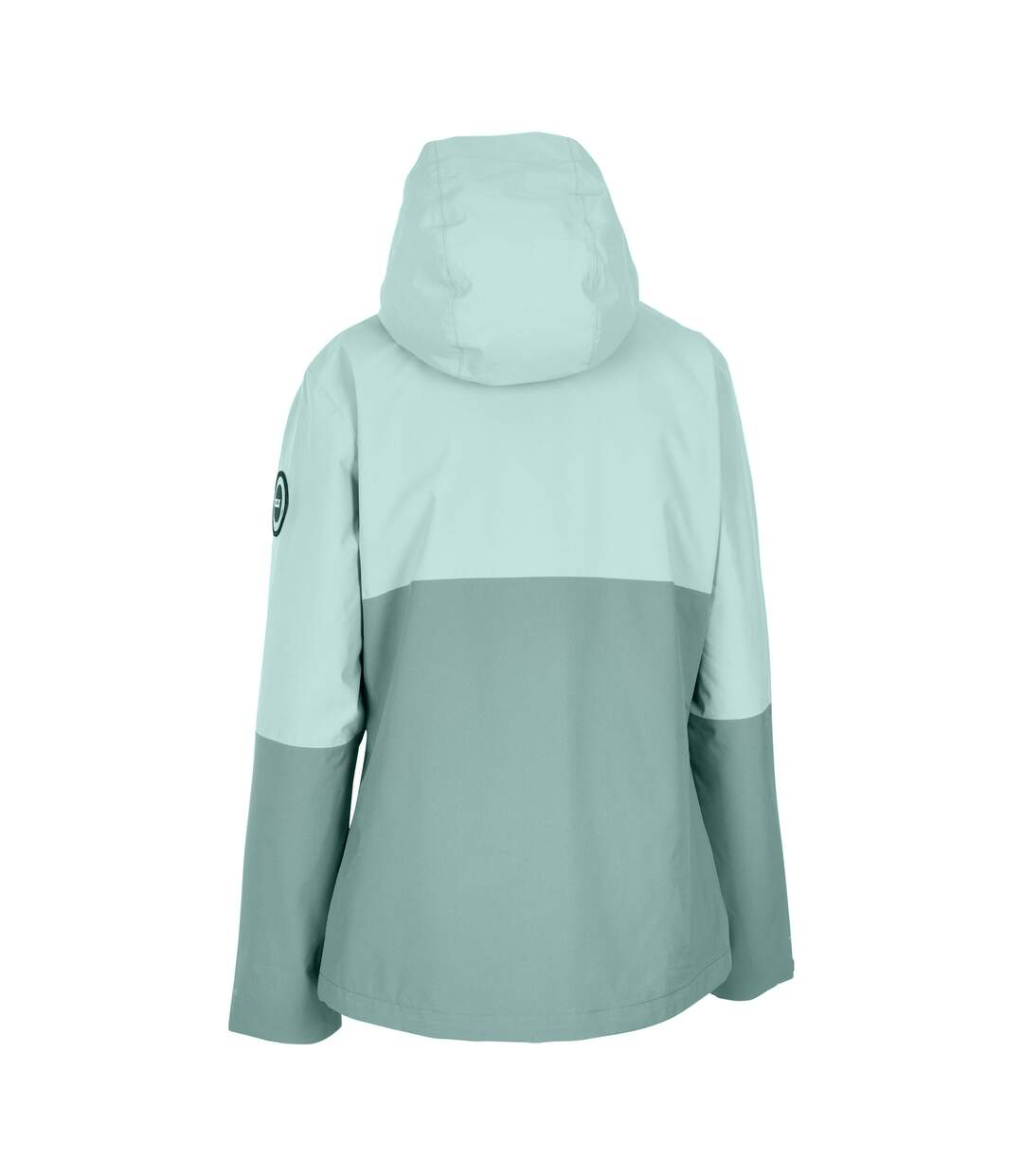 Veste imperméable quincy femme vert sarcelle pâle Trespass-2