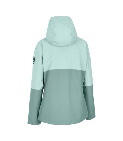 Veste imperméable quincy femme vert sarcelle pâle Trespass