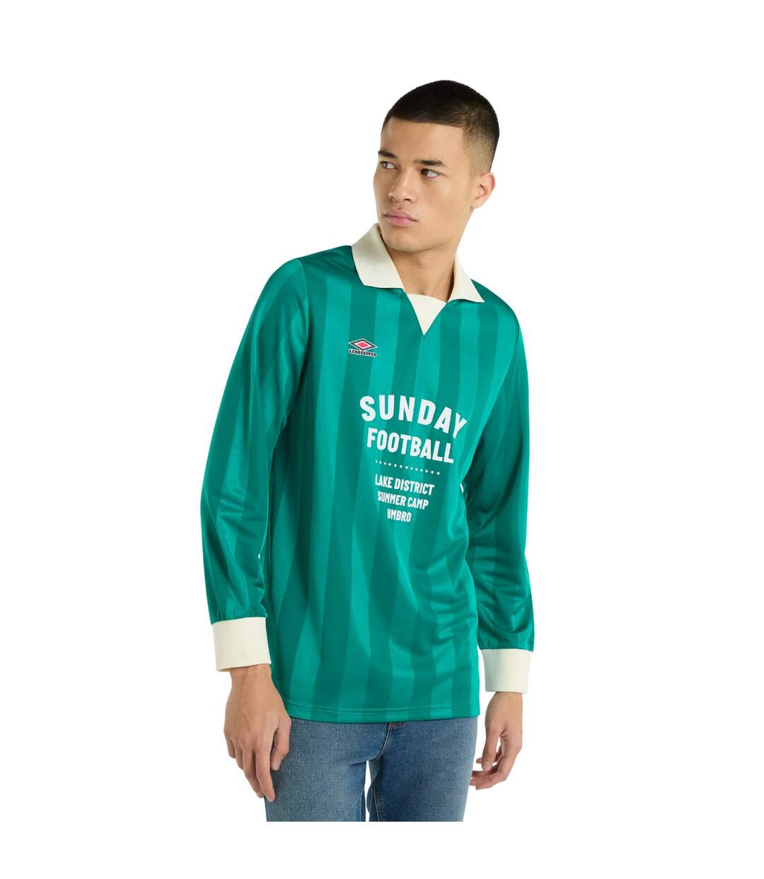 Mens football shirt quetzal green Umbro-1
