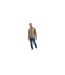 Mens Stalwart Polo Shirt Dark Taupe White Bewley & Ritch-1