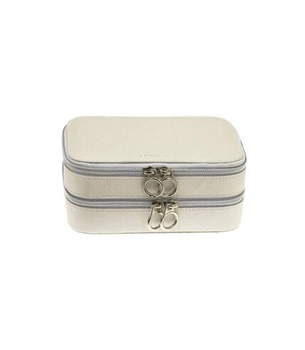 Davidts - Coffret à bijoux double Zip'n go - beige - 7613