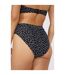 Gorgeous Womens/Ladies Spotted Mid Rise Bikini Bottoms (Monochrome) - UTDH5687