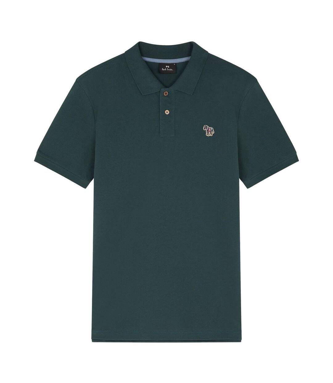 Mens Zebra Regular Polo Shirt Dark Green Paul Smith-1