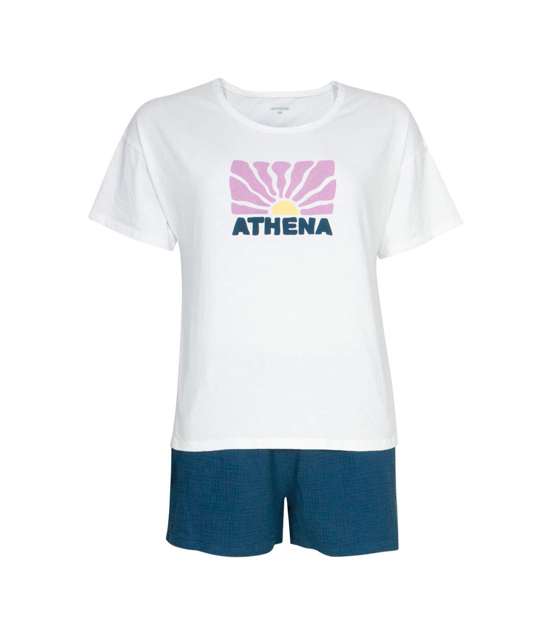 Pyjama court femme Easy Coton Athena-1