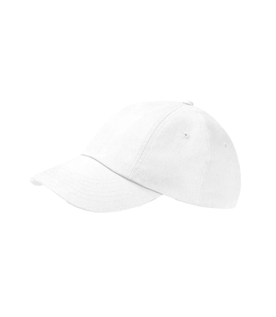 Casquette À Profil Bas Unisexe Adulte Heavy Drill Blanc Beechfield-1