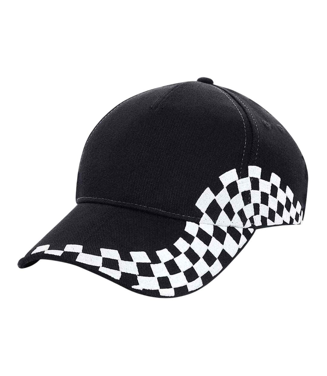 Casquette Grand Prix Noir Beechfield-1