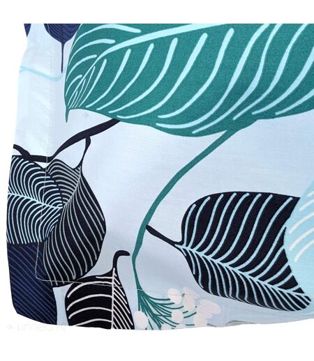 Taie d'oreiller percale de coton MOOREA PACIFIC bleu cobalt