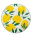 Lot de 6 Assiettes Plates Citrons 26cm Multicolore-1