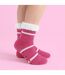 3 Pairs Ladies Soft Fluffy Lounge Socks | Warm Cosy Home Slipper Socks-5