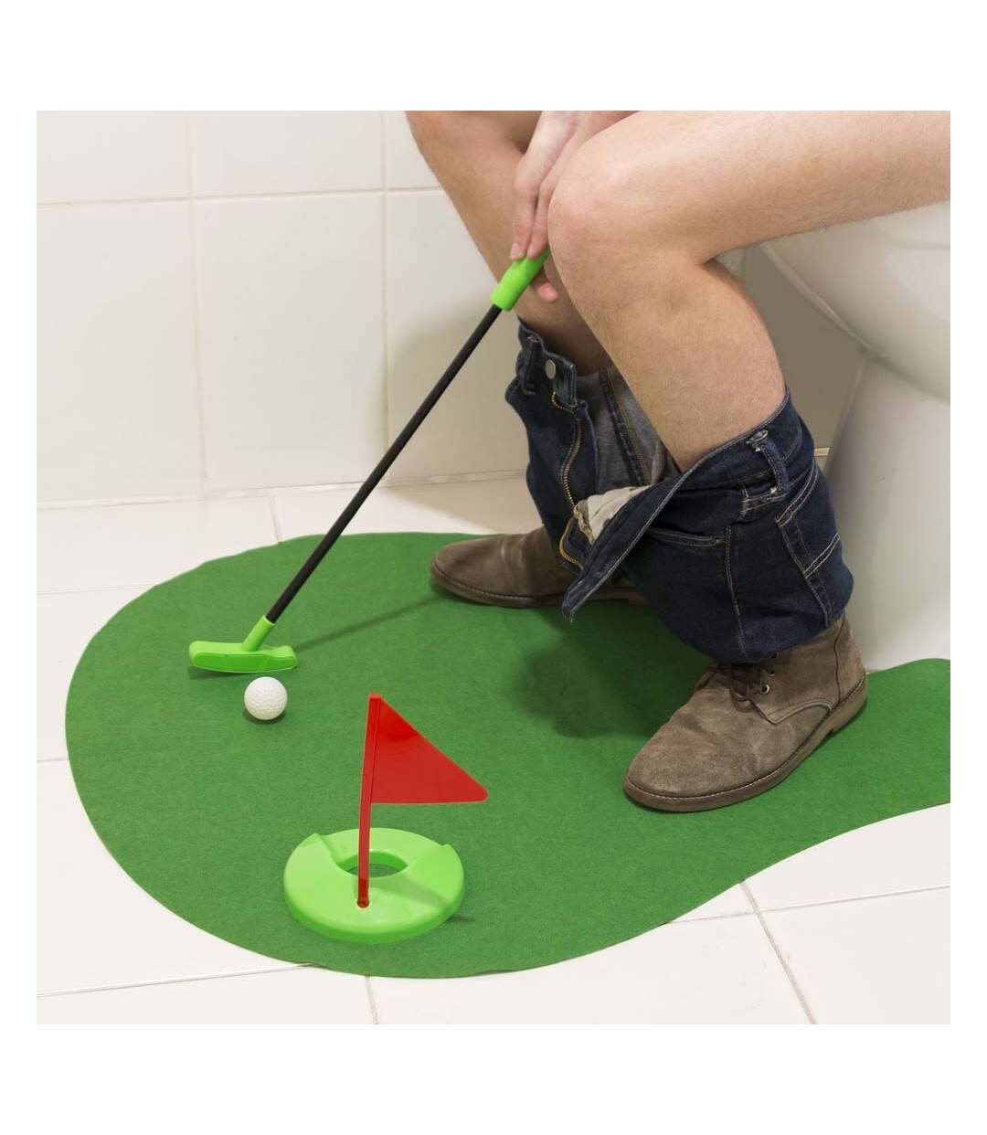 Jeu de golf de toilettes