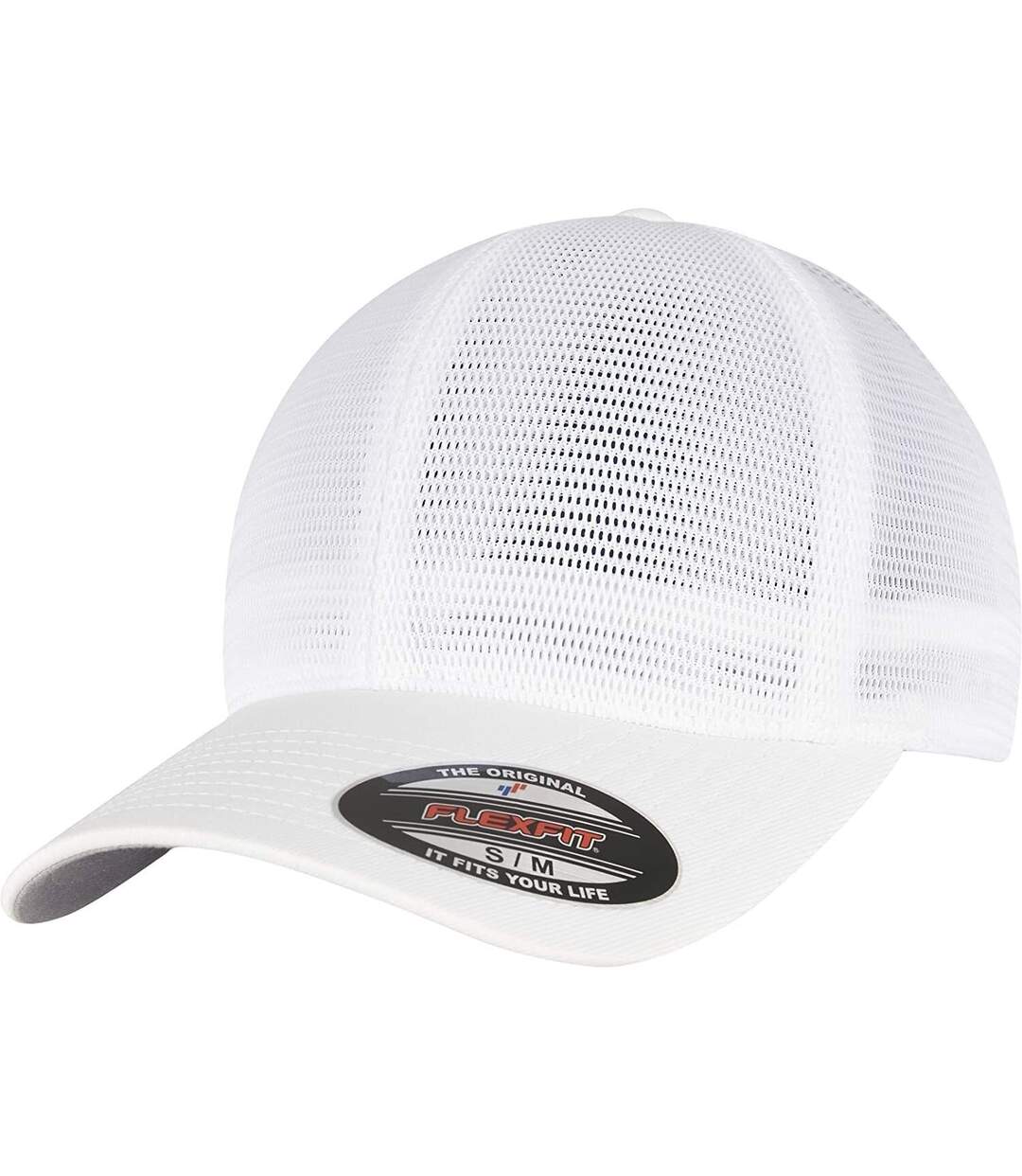 Casquette omnimesh adulte blanc Flexfit-1