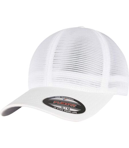 Casquette omnimesh adulte blanc Flexfit