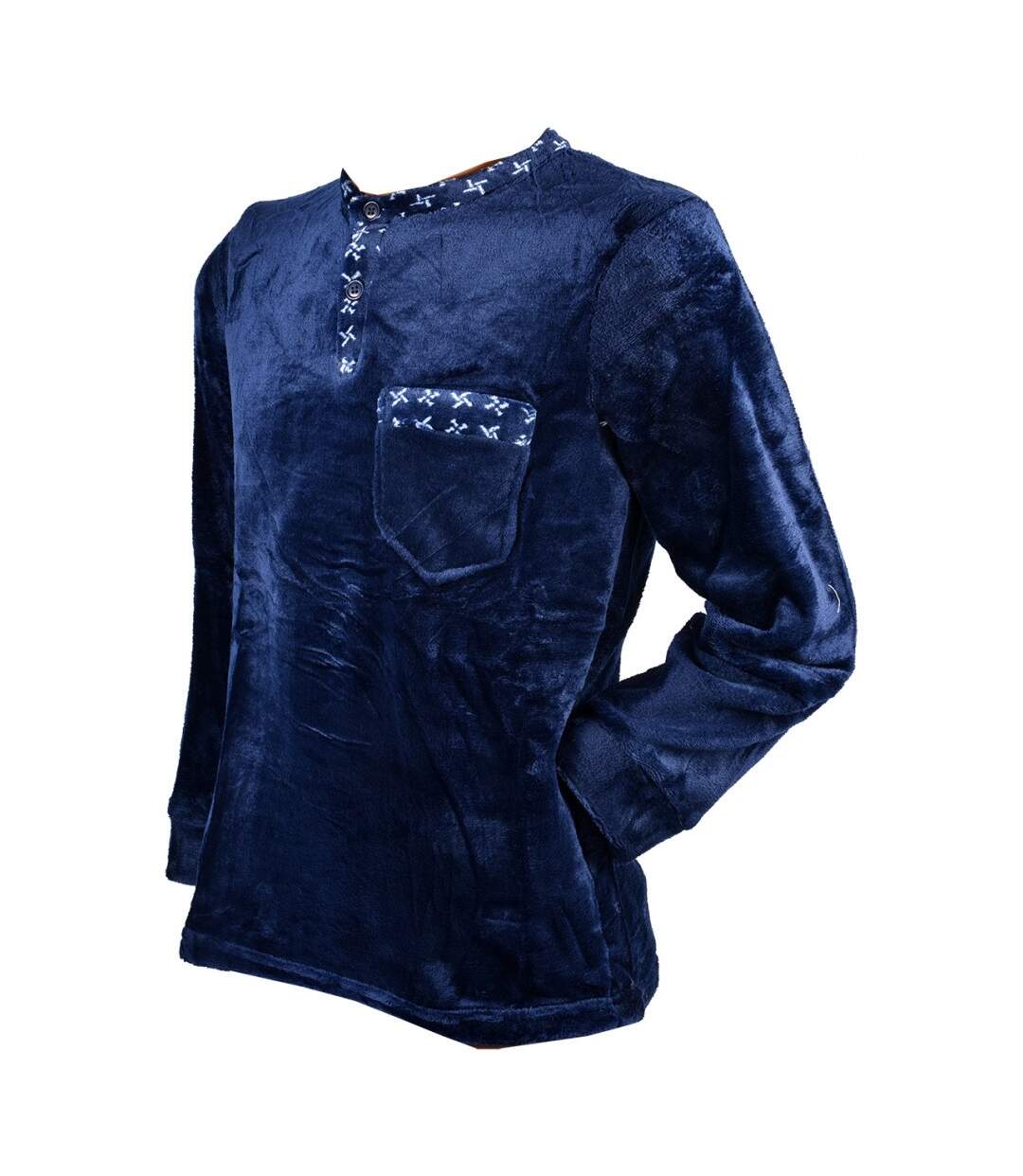 Pyjama Homme POLAIRE ECO 2540 MARINE-3