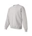 Unisex adult heavy blend crew neck sweatshirt ash grey Gildan-3