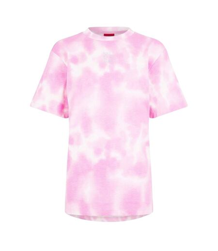 T-shirt Motif/style Tie-dye Femme Rose Moyen Hugo