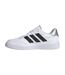 Baskets Motif/style 3 Rayures Courtblock Femme Blanc Adidas-3