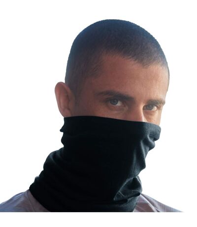 Morf Merino Wool Snood One Size Black Beechfield