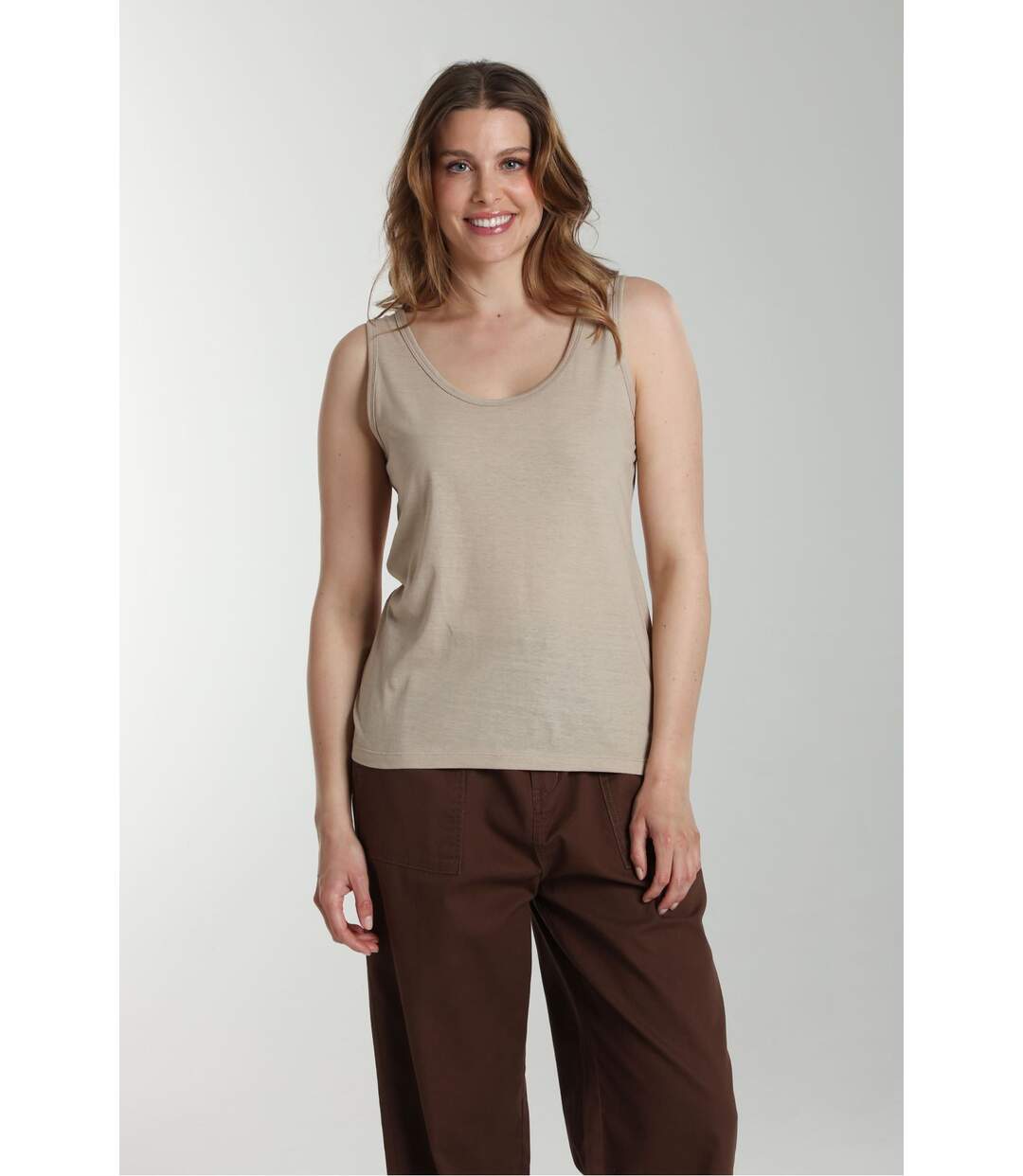 Debardeur Femme Manon Taupe Clair | Gerard Pasquier | Gerard Pasquier-3