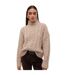 Pull Femme Marron Clair Vero Moda-2