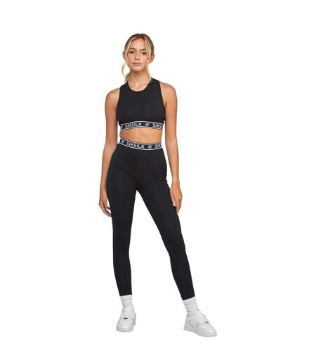 Brassière de sport essential femme noir SikSilk