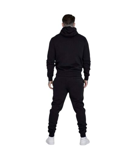 Mens Essential Full Zip Hoodie Black SikSilk
