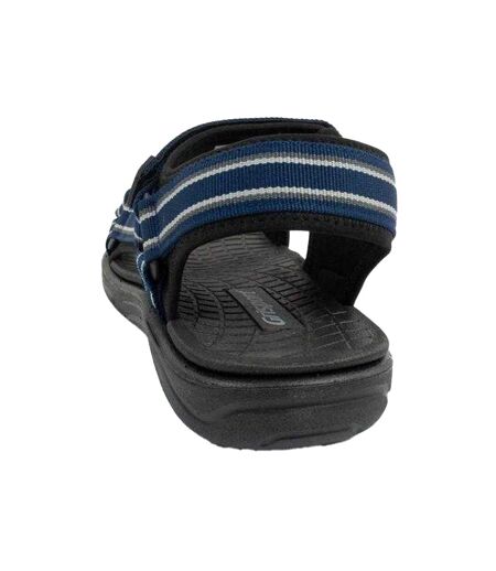 Sandales Motif/style Rayé Homme Noir Bleu Marine Foncé Grisport