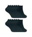 12 Pairs Ladies Cushioned Low Cut Ankle Thermal Trainer Socks-1