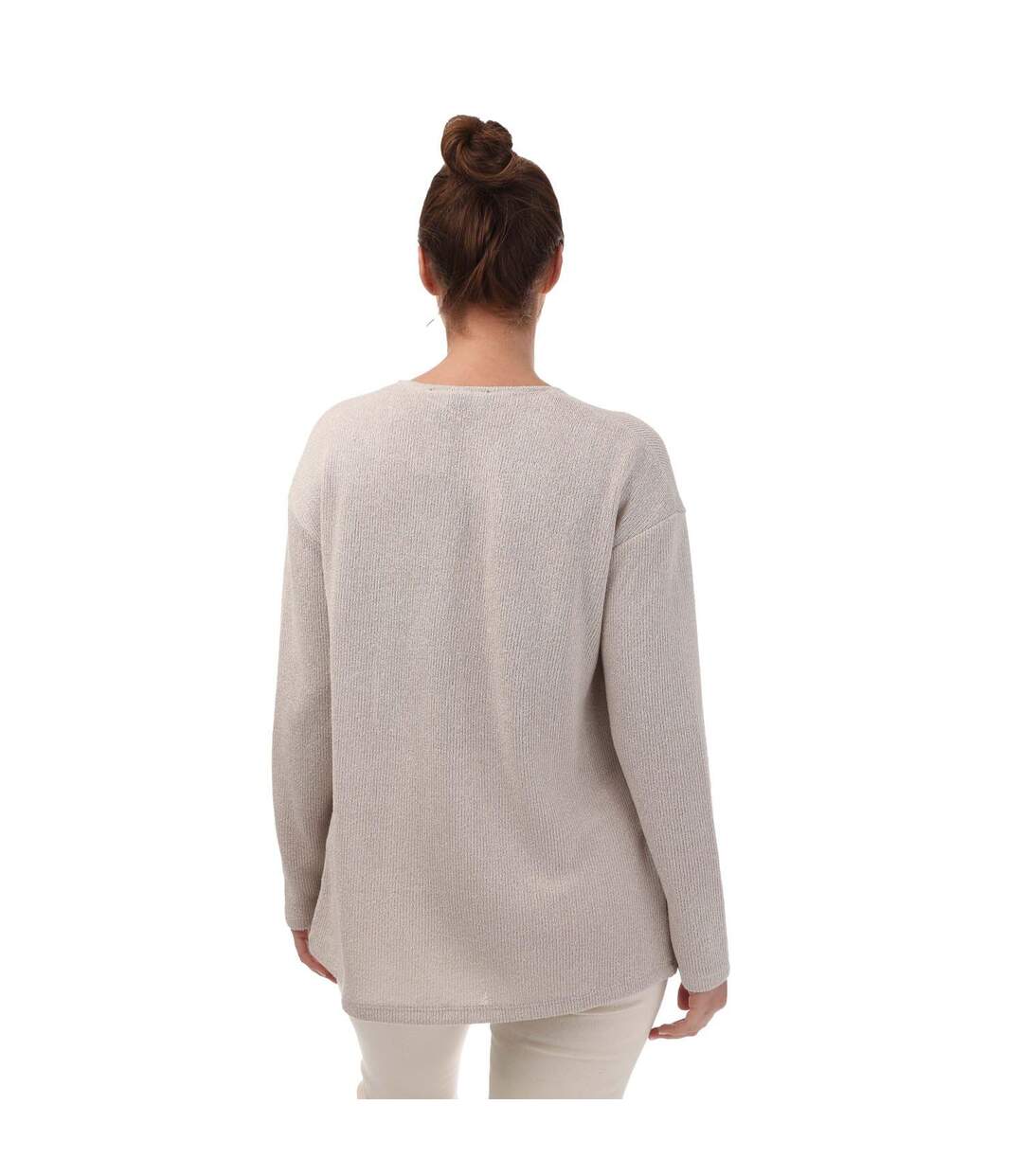 Cardigan eddie femme blanc cassé Vero Moda-2