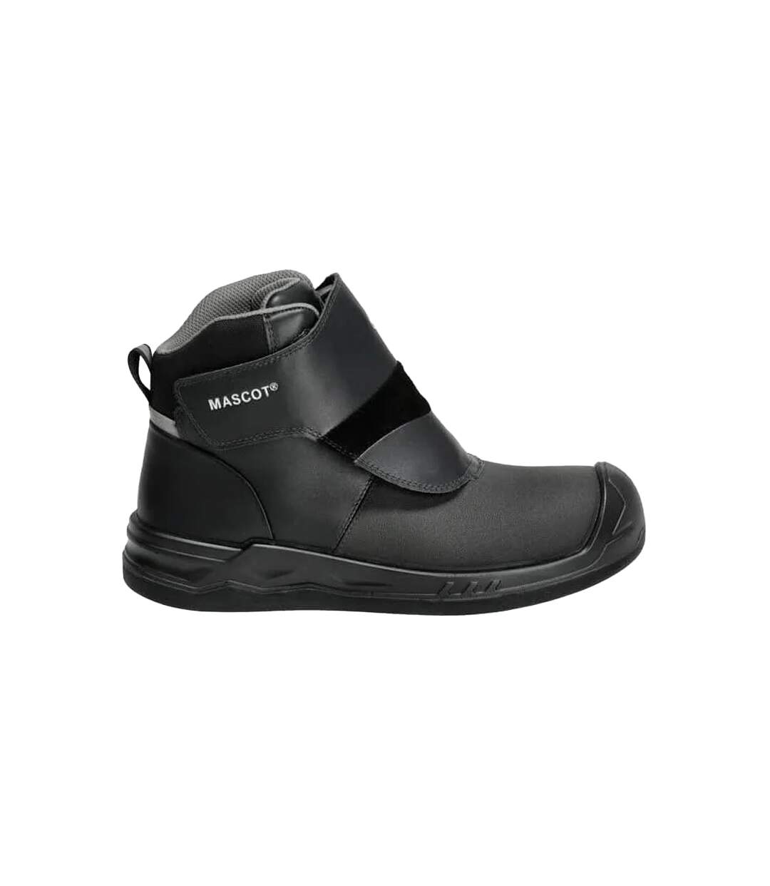 Mens Footwear Industry Asphalt Safety Boots Black Mascot-1