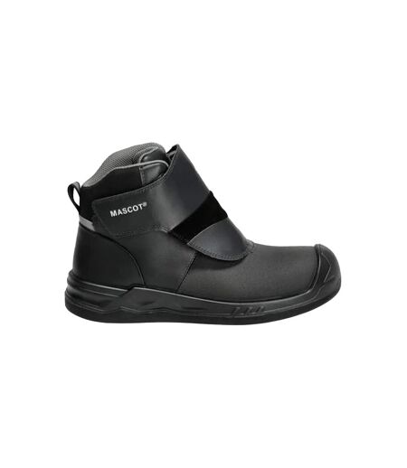 Mens Footwear Industry Asphalt Safety Boots Black Mascot