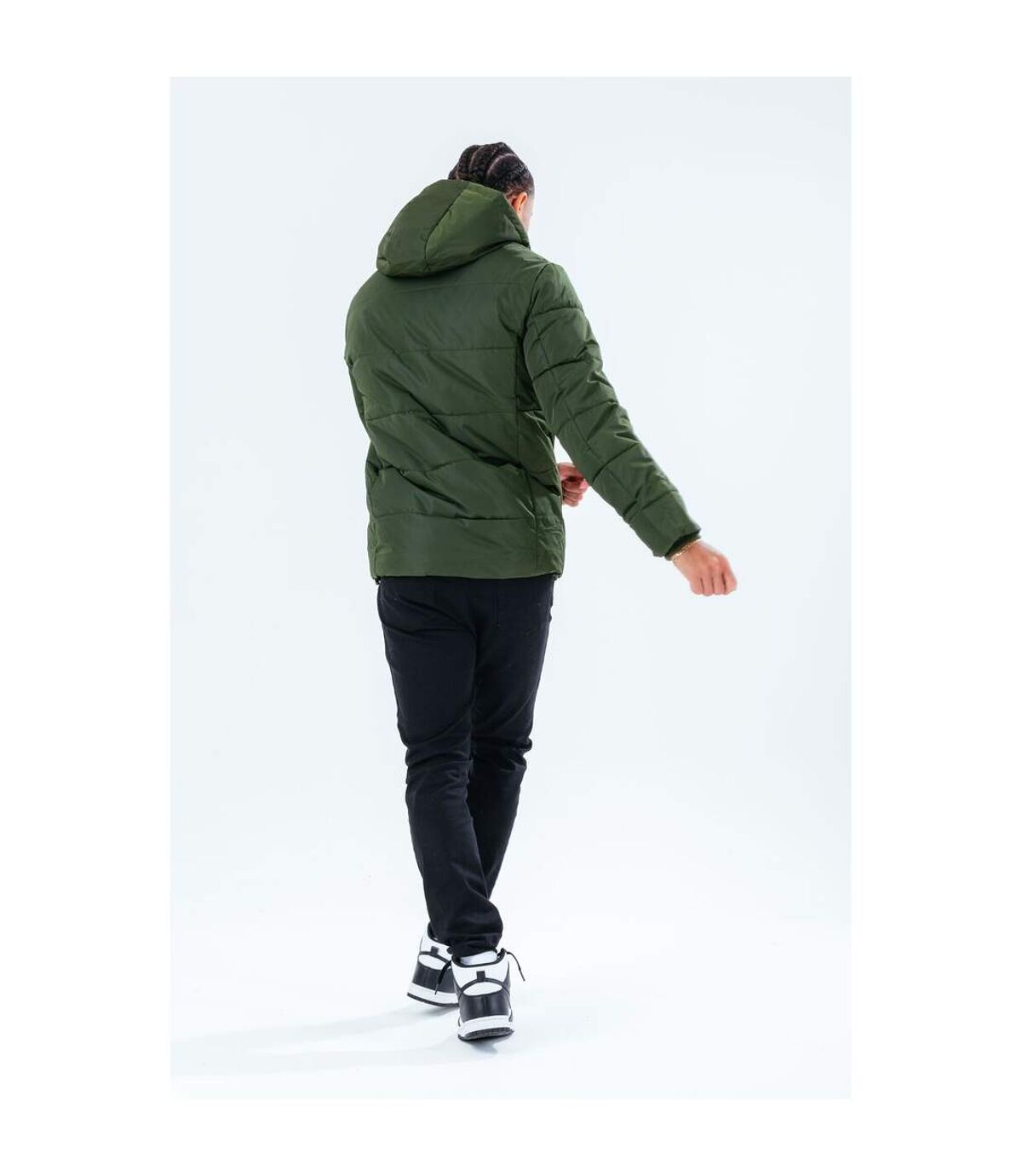 Hype Mens Luxe Padded Jacket (Green)