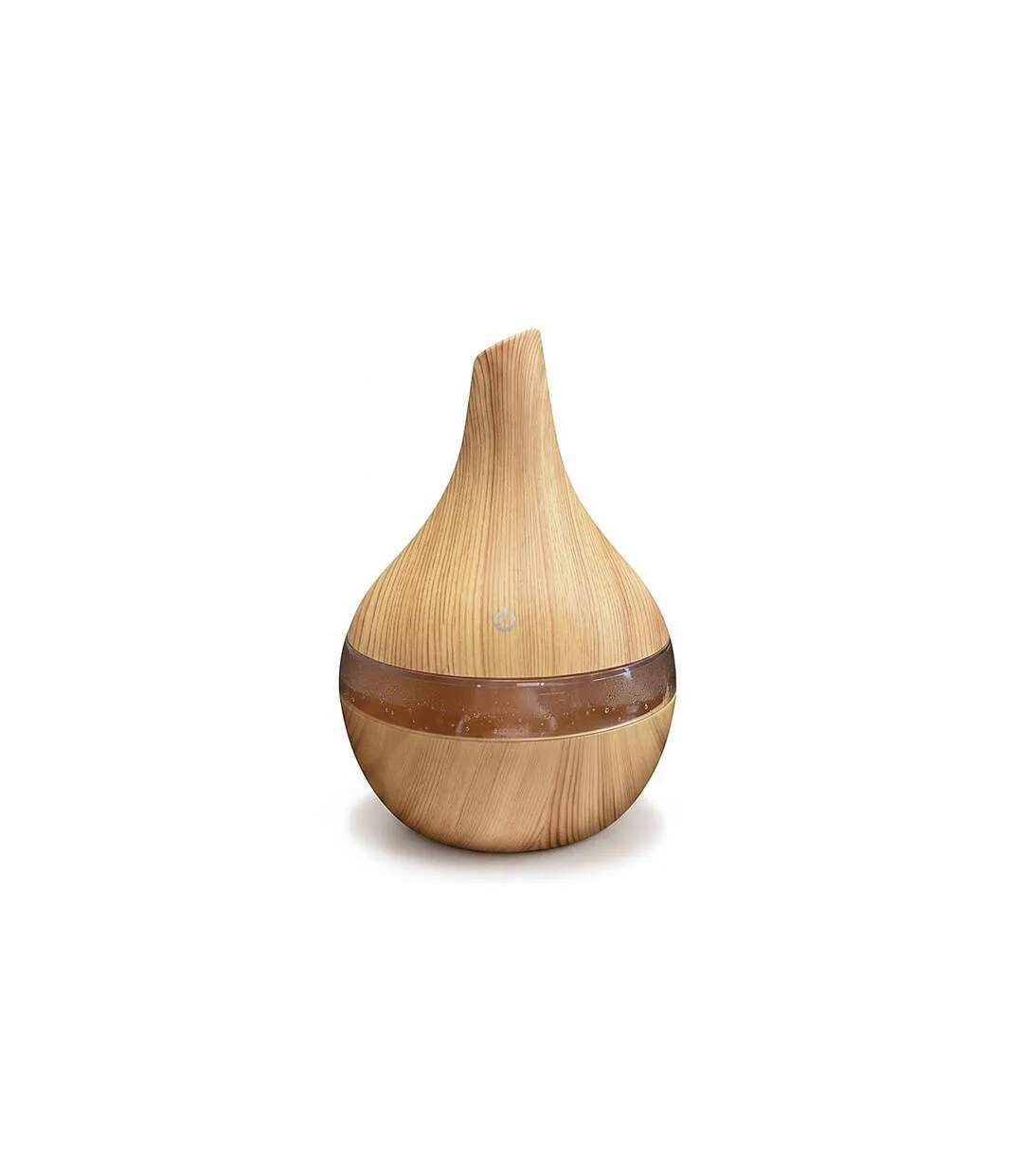 Diffuseur d'Huiles Essentielles LED Goutte 14cm Marron-1